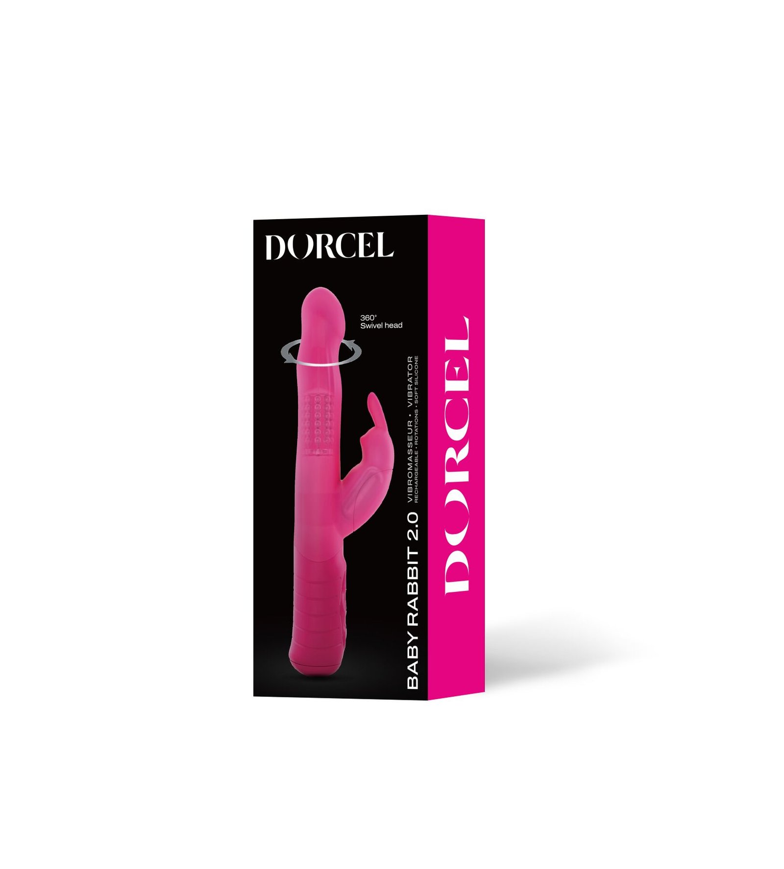 Вібратор-кролик Dorcel Baby Rabbit Magenta 2.0 з перлинним масажем і головкою, що обертається - Зображення 6