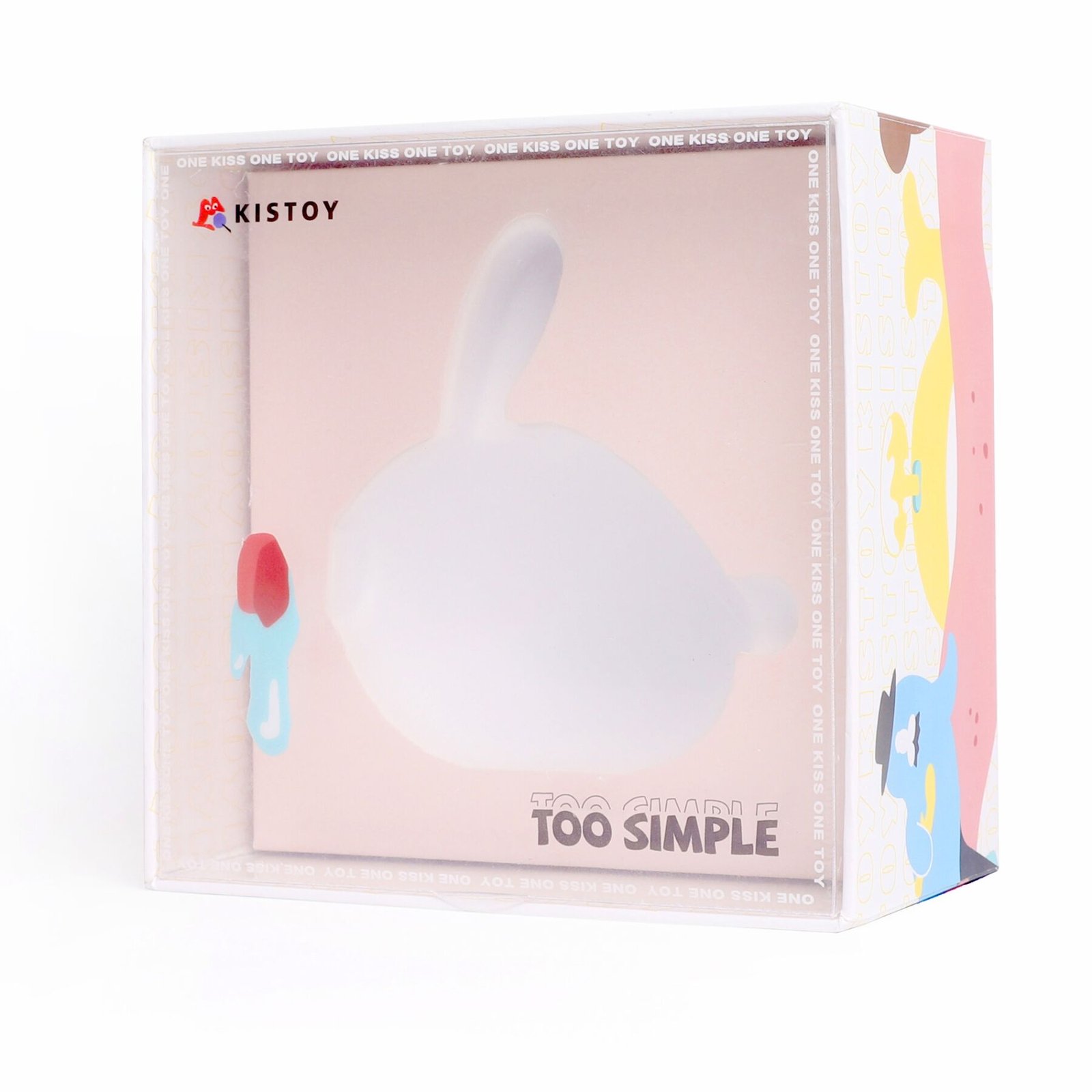 Вакуумний кліторальний стимулятор з вібрацією KISTOY Too Simple White - Зображення 3