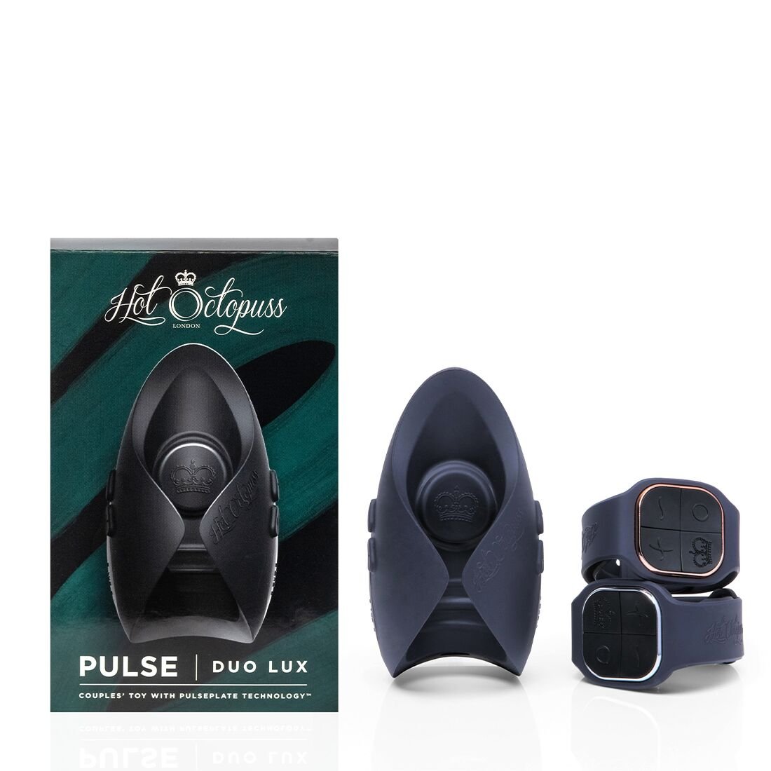 Іграшка для пар Hot Octopuss PULSE DUO LUX, пульсація+вібрація, використання без рук, 2 пульти - Зображення 11