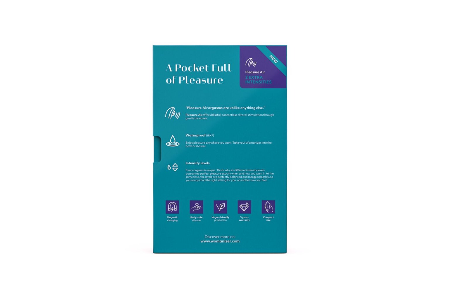 Вакуумний кліторальний стимулятор Womanizer Starlet 3 TURQUOISE - Зображення 7