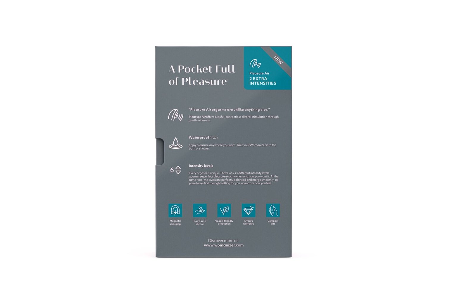 Вакуумний кліторальний стимулятор Womanizer Starlet 3 GREY - Зображення 7