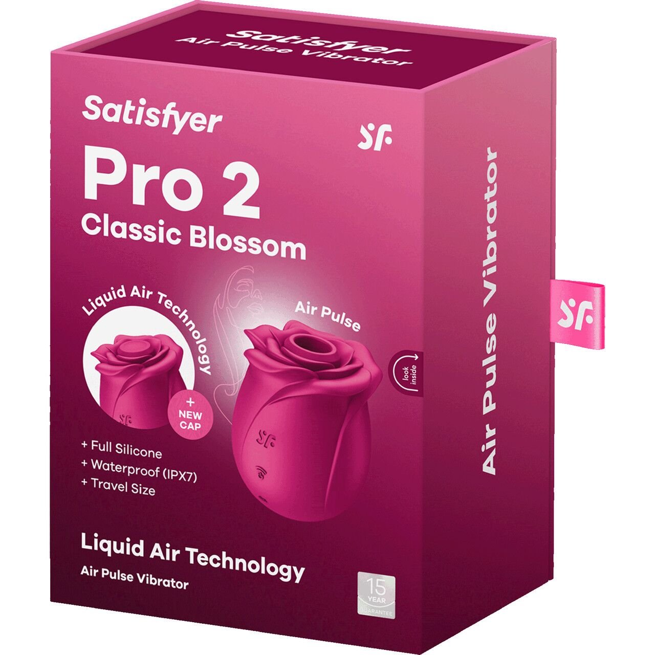 Вакуумний кліторальний стимулятор Satisfyer Pro 2 Classic Blossom, технологія Liquid Air - Зображення 7