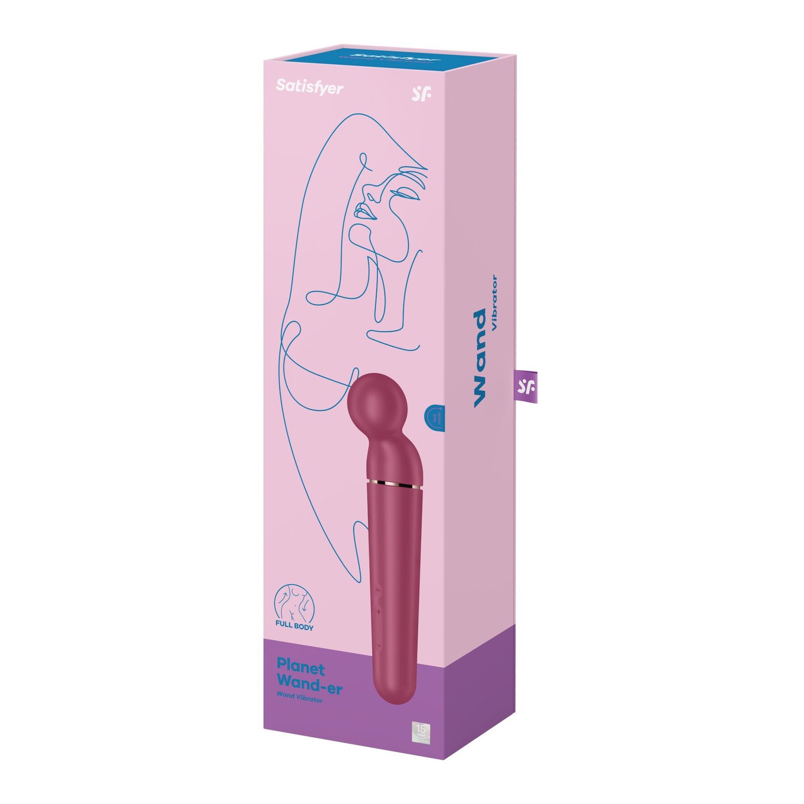 Вібромасажер Satisfyer Planet Wand-er Berry/Rosegold, дуже потужний, бездротовий - Зображення 6