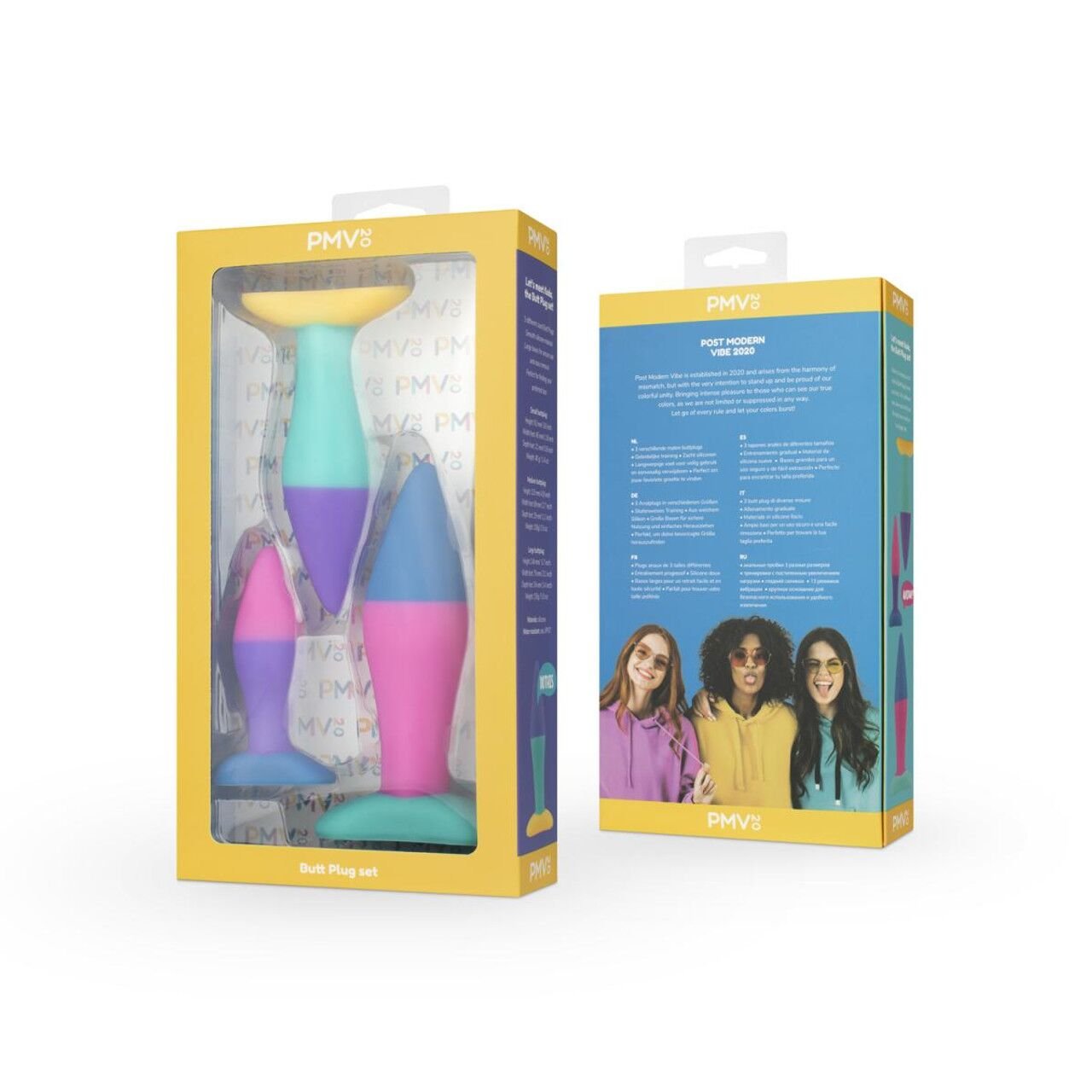 Набір анальних пробок PMV20 Koda – Butt Plug Set, діаметр 2,9 см, 3,9 см, 5 см - Зображення 5