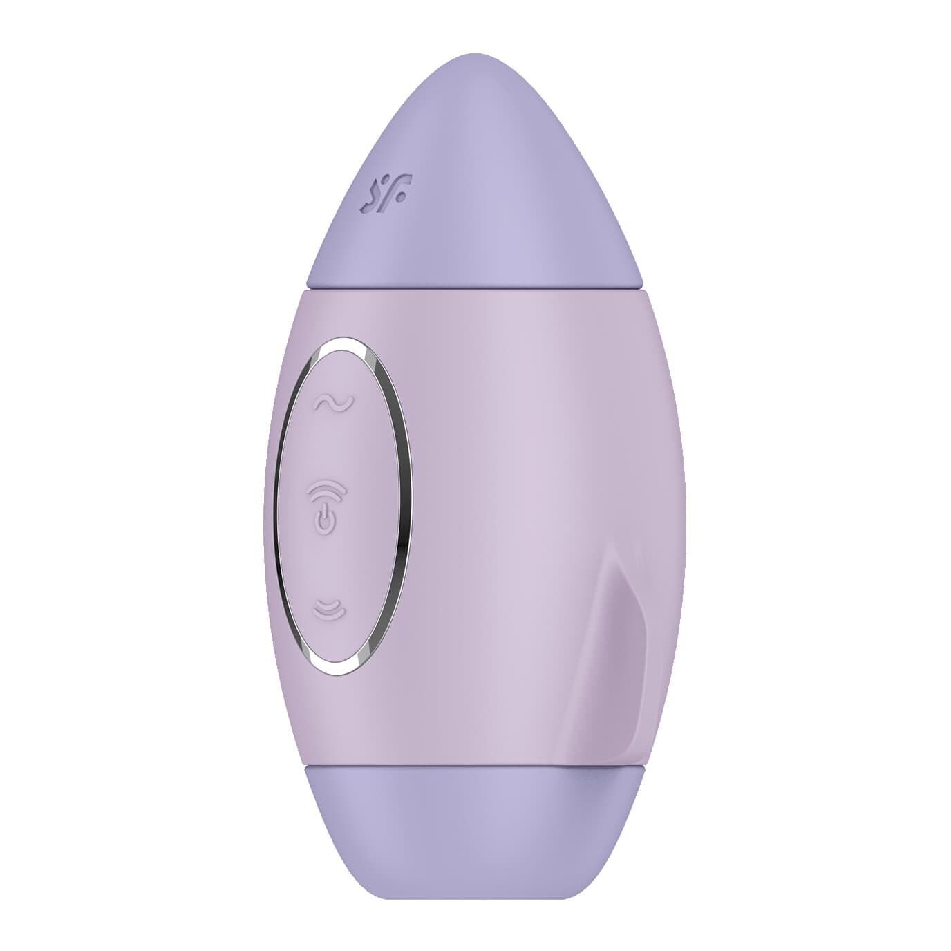 Вакуумний стимулятор з вібрацією Satisfyer Mission Control Violet, 2 незалежні мотори - Зображення 4