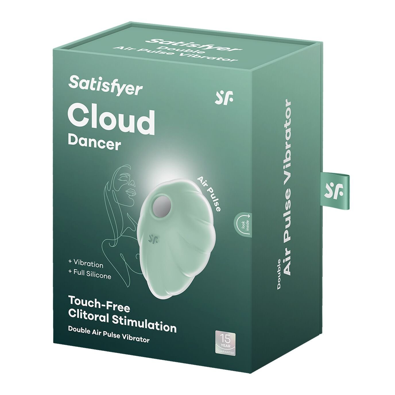 Вакуумний стимулятор з вібрацією Satisfyer Cloud Dancer Mint - Зображення 6