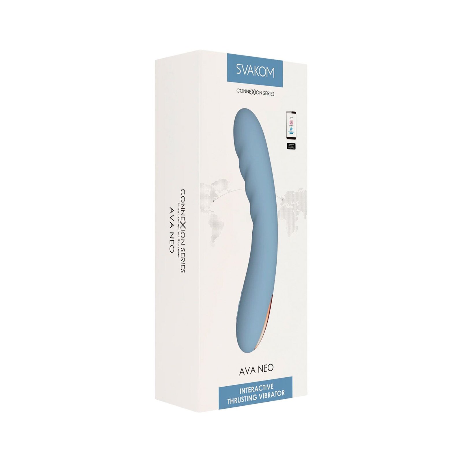 Смарт-вібратор з пульсацією Svakom Ava Neo Cornflower Blue, 15 режимів роботи, водонепроникний - Зображення 10