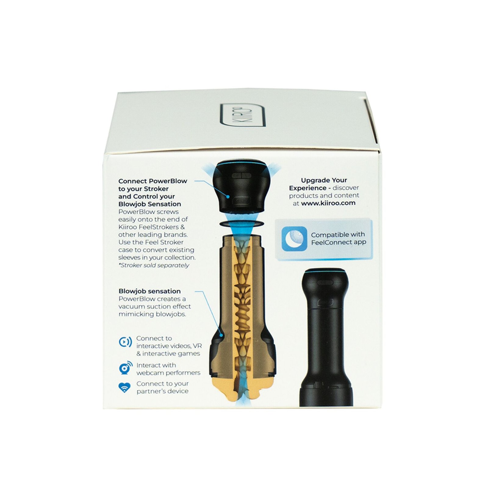 Вакуумна інтерактивна насадка для мастурбатора Kiiroo PowerBlow, імітатор мінету - Зображення 6