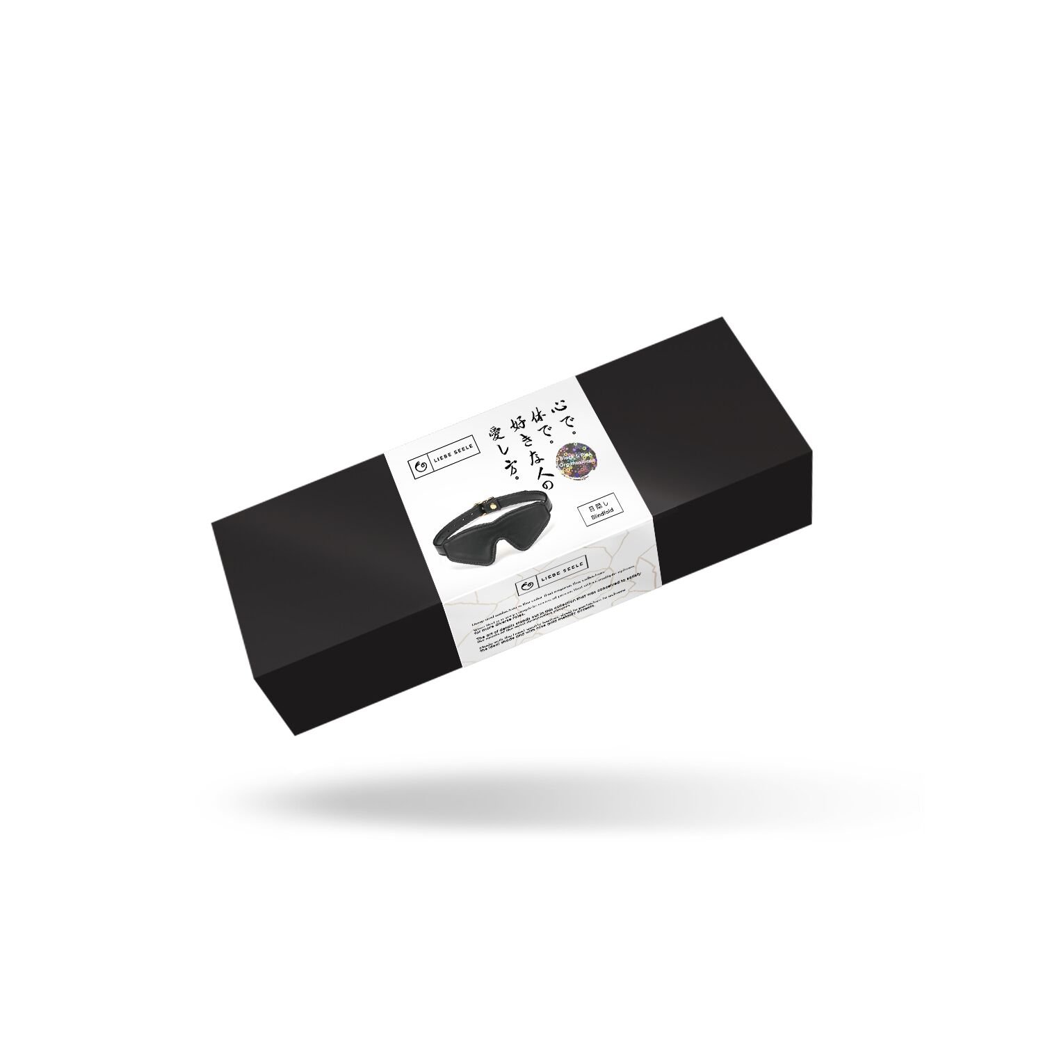 Маска на очі Liebe Seele Black Organosilicon Blindfold, екошкіра - Зображення 5