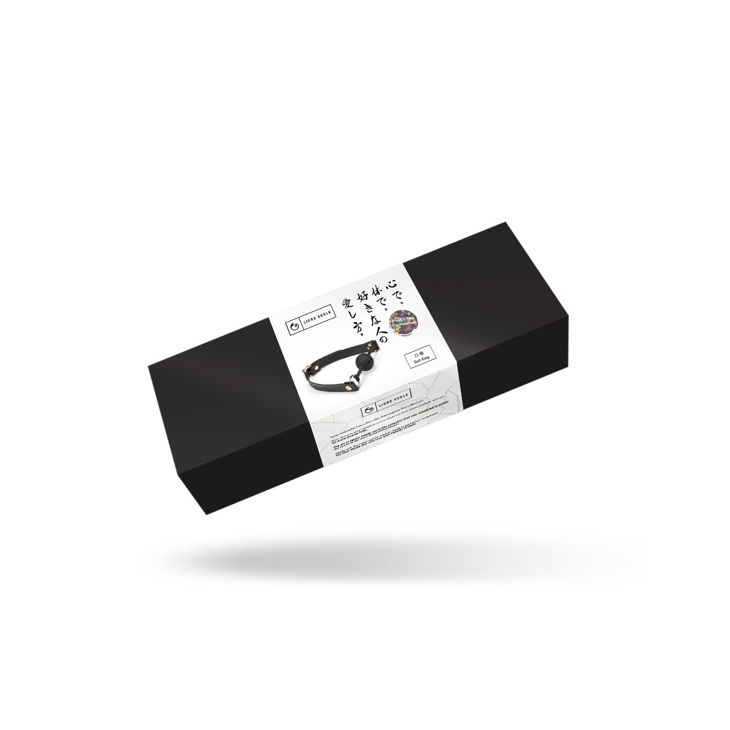 Кляп Liebe Seele Black Organosilicon Ball Gag - Зображення 6