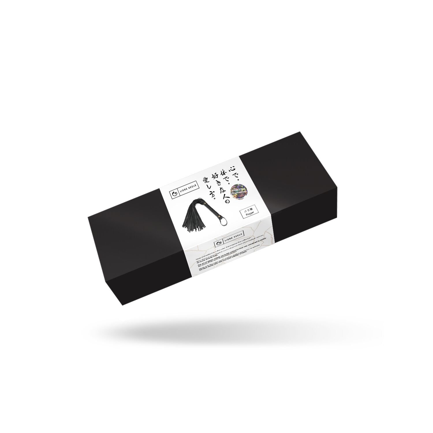 Флогер Liebe Seele Black Organosilicon Flogger, 44 см, екошкіра - Зображення 4