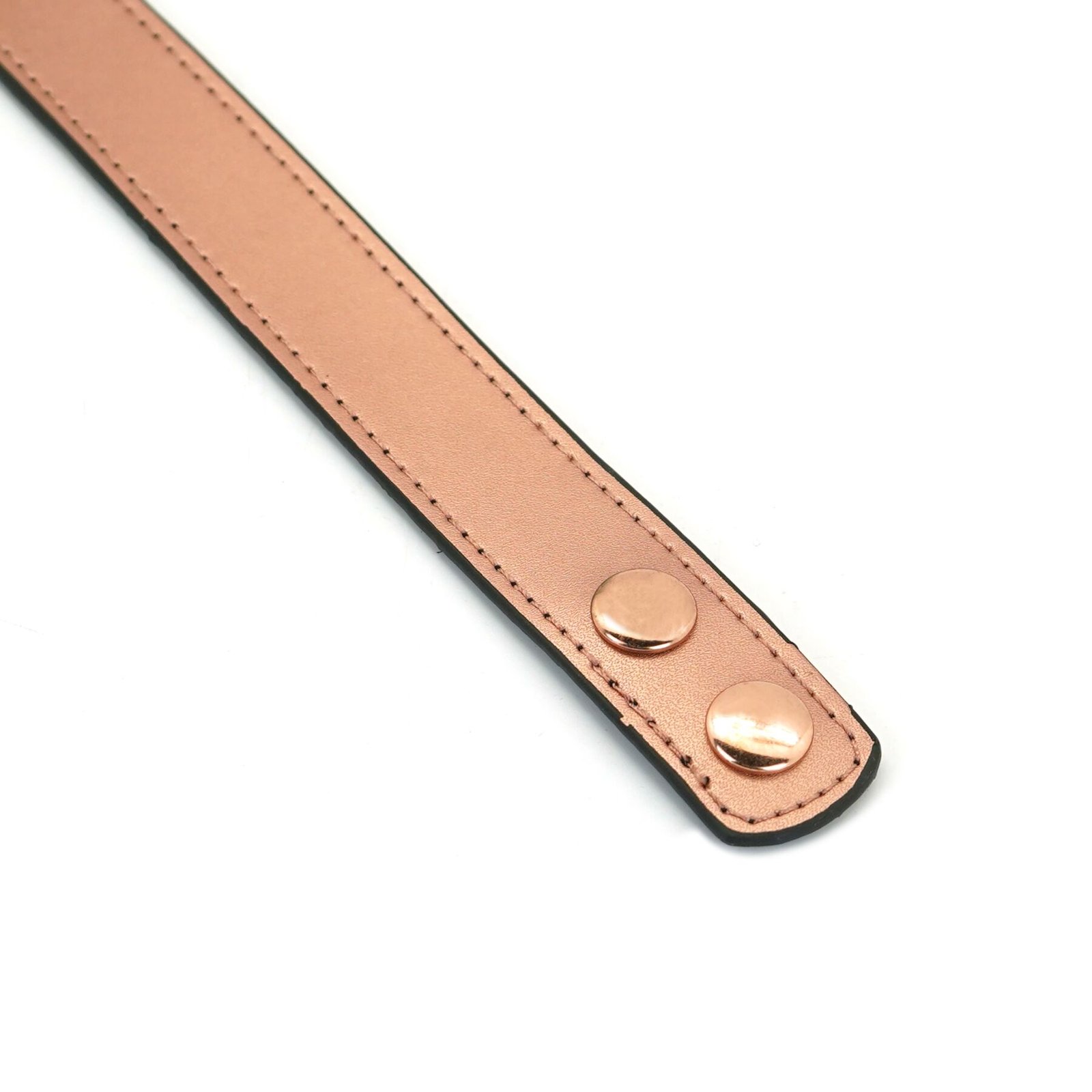 Нашийник із затискачами для сосків Liebe Seele Rose Gold Memory Collar with Nipple Clamps, шкіра - Зображення 6