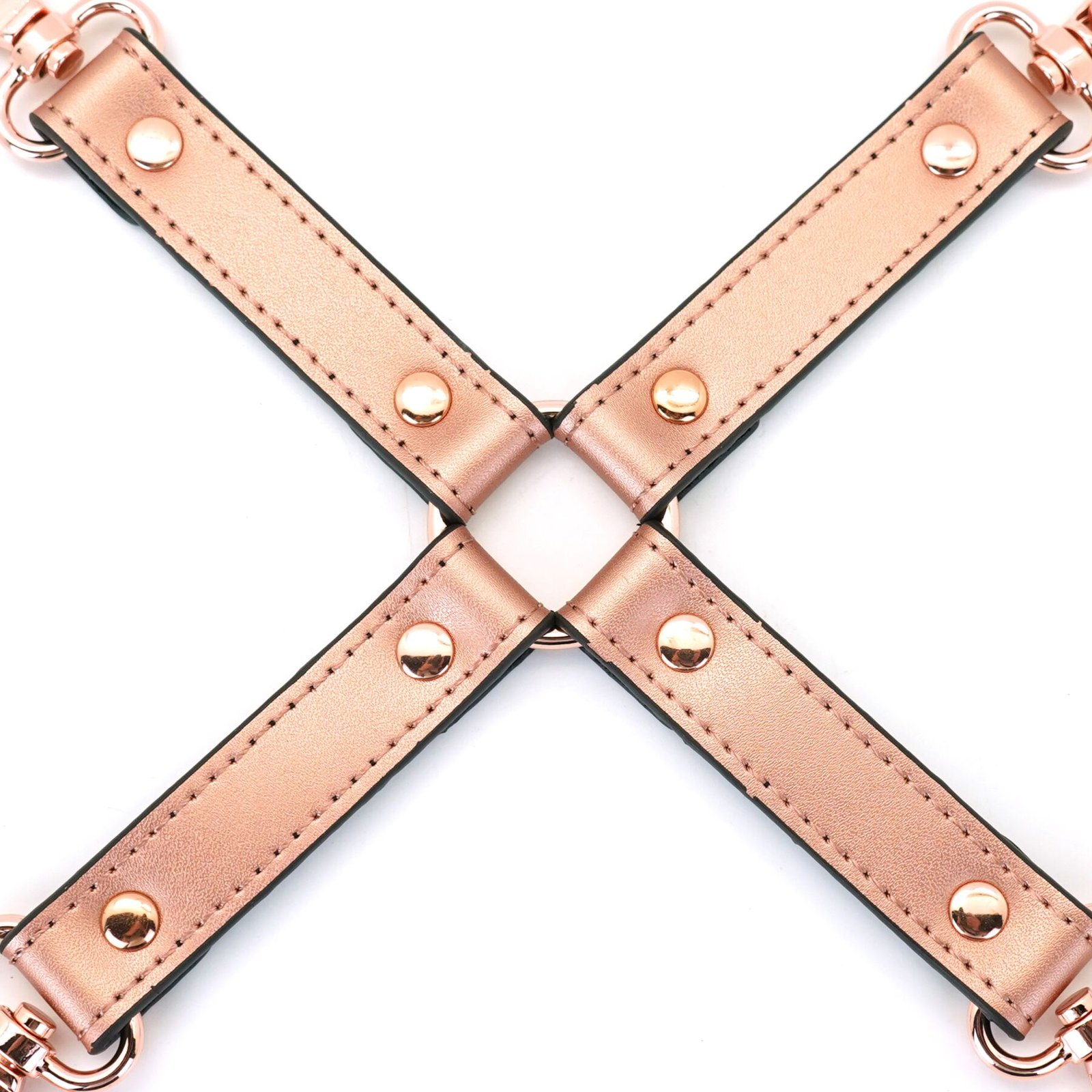 Хрестовина для фіксації Liebe Seele Rose Gold Memory Hog Tie, натуральна шкіра, рожеве золото - Зображення 3