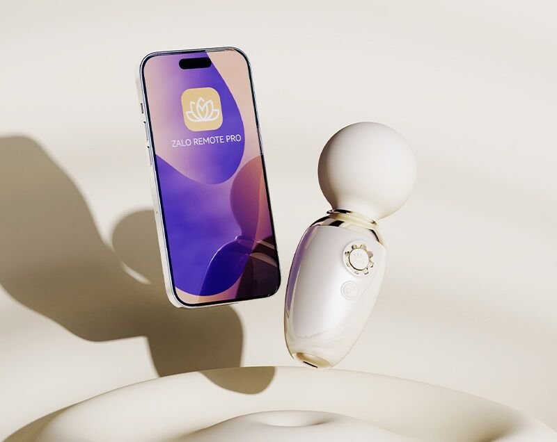 Смарт-вібромасажер Zalo – AVA Ivory White, 8 режимів, підігрів, дуже потужний та компактний - Зображення 6