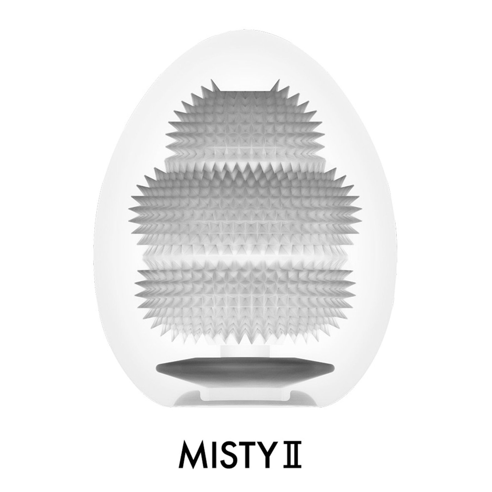 Мастурбатор-яйце Tenga Egg Misty II, щільний TPE, пробник лубриканту 5 мл - Зображення 3