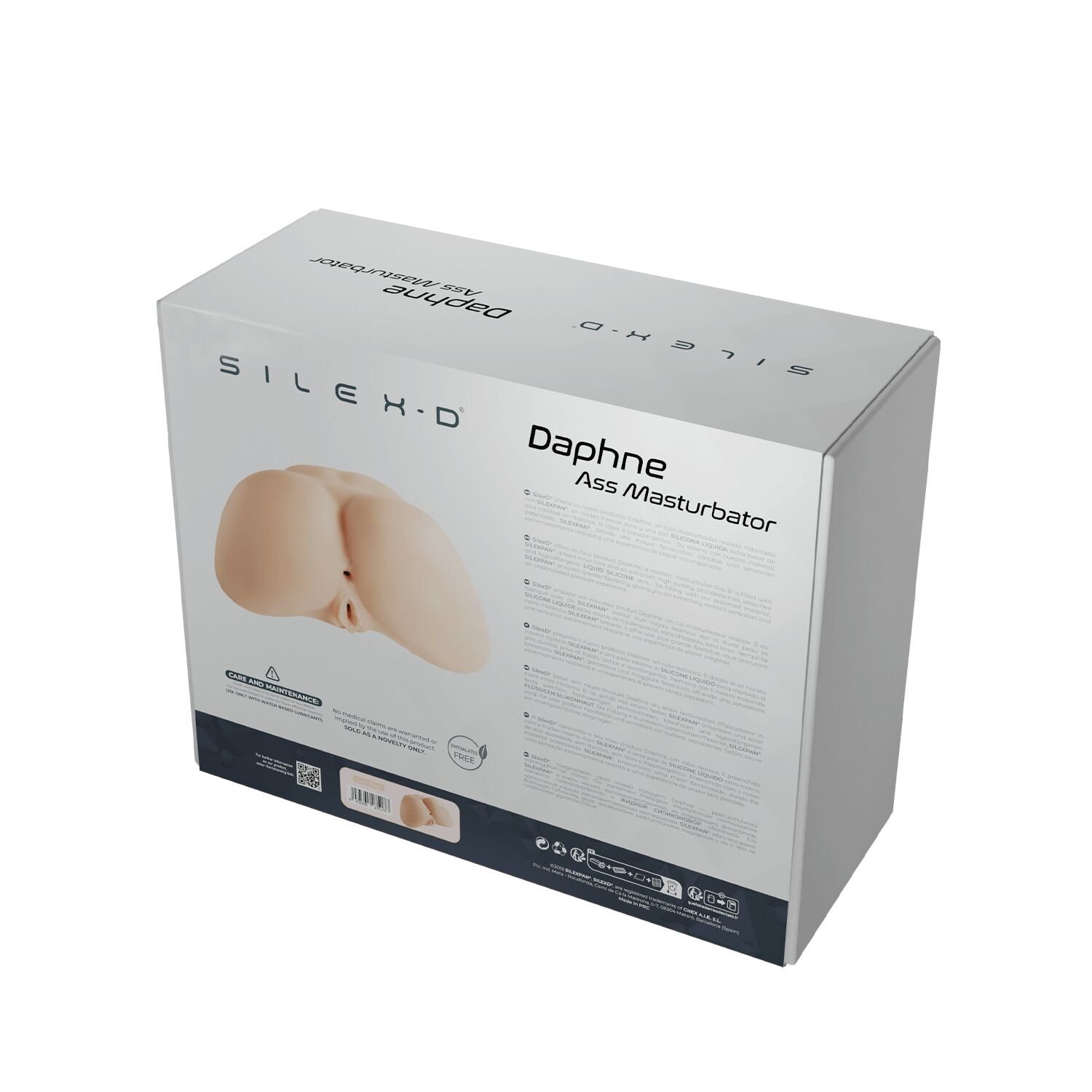 Мастурбатор-попка з двома входами SilexD Daphne Ass Masturbator, суперреалістичний, термореактивний - Зображення 7