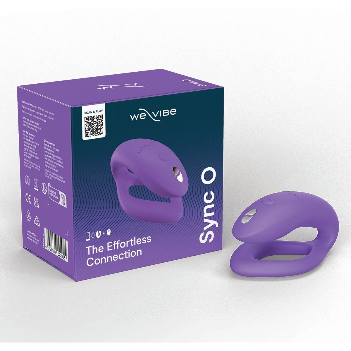 Смарт-вібратор для пар We-Vibe Sync O Light Purple, пульт ДК - Зображення 10