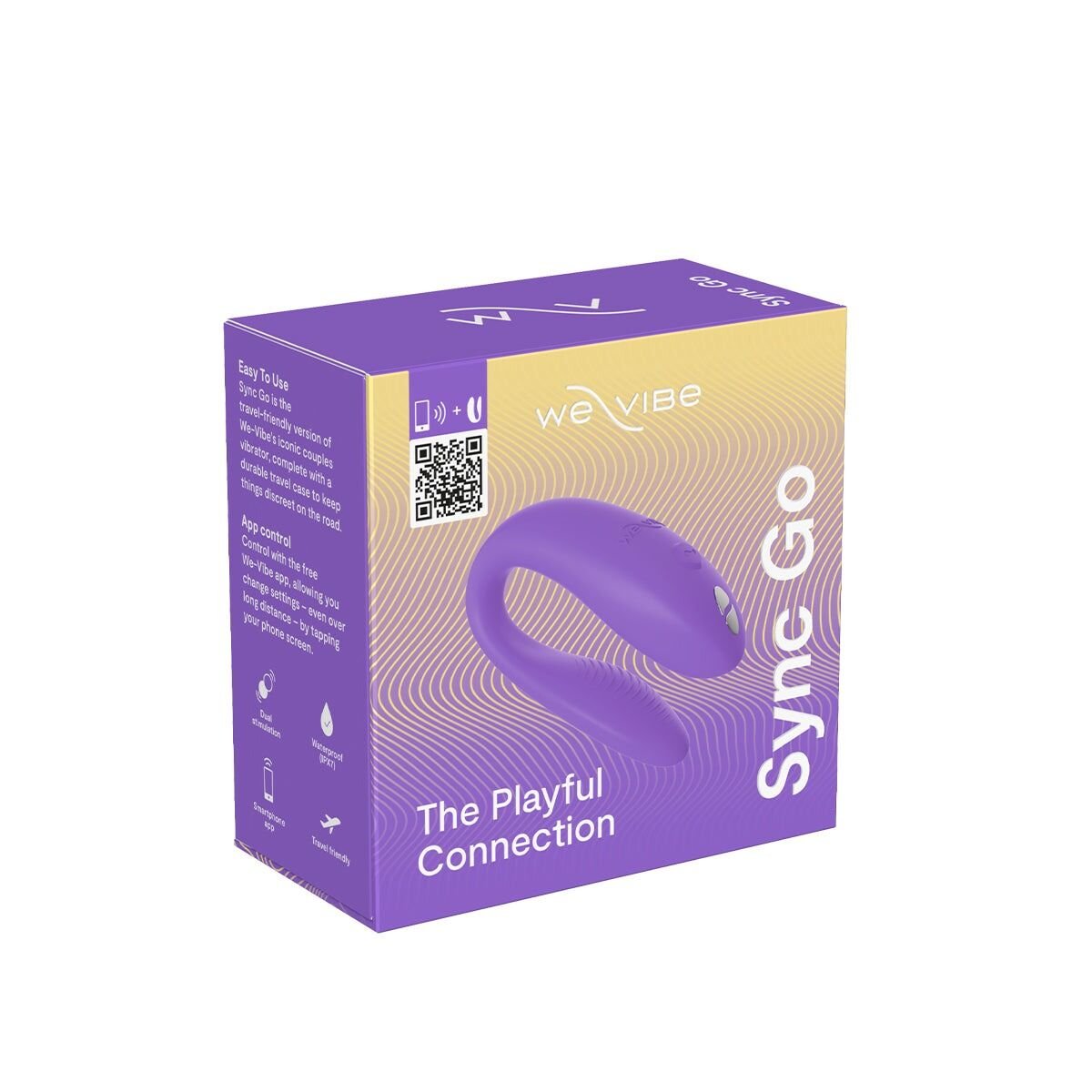 Смарт-вібратор для пар We-Vibe Sync GO Light Purple, тревел-кейс - Зображення 10