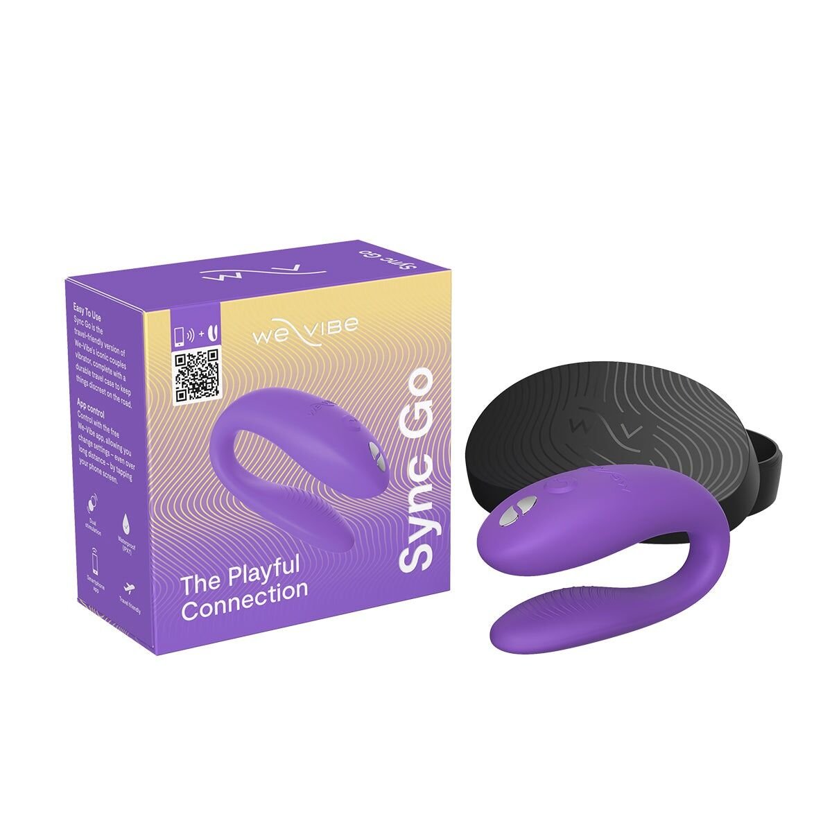 Смарт-вібратор для пар We-Vibe Sync GO Light Purple, тревел-кейс - Зображення 9