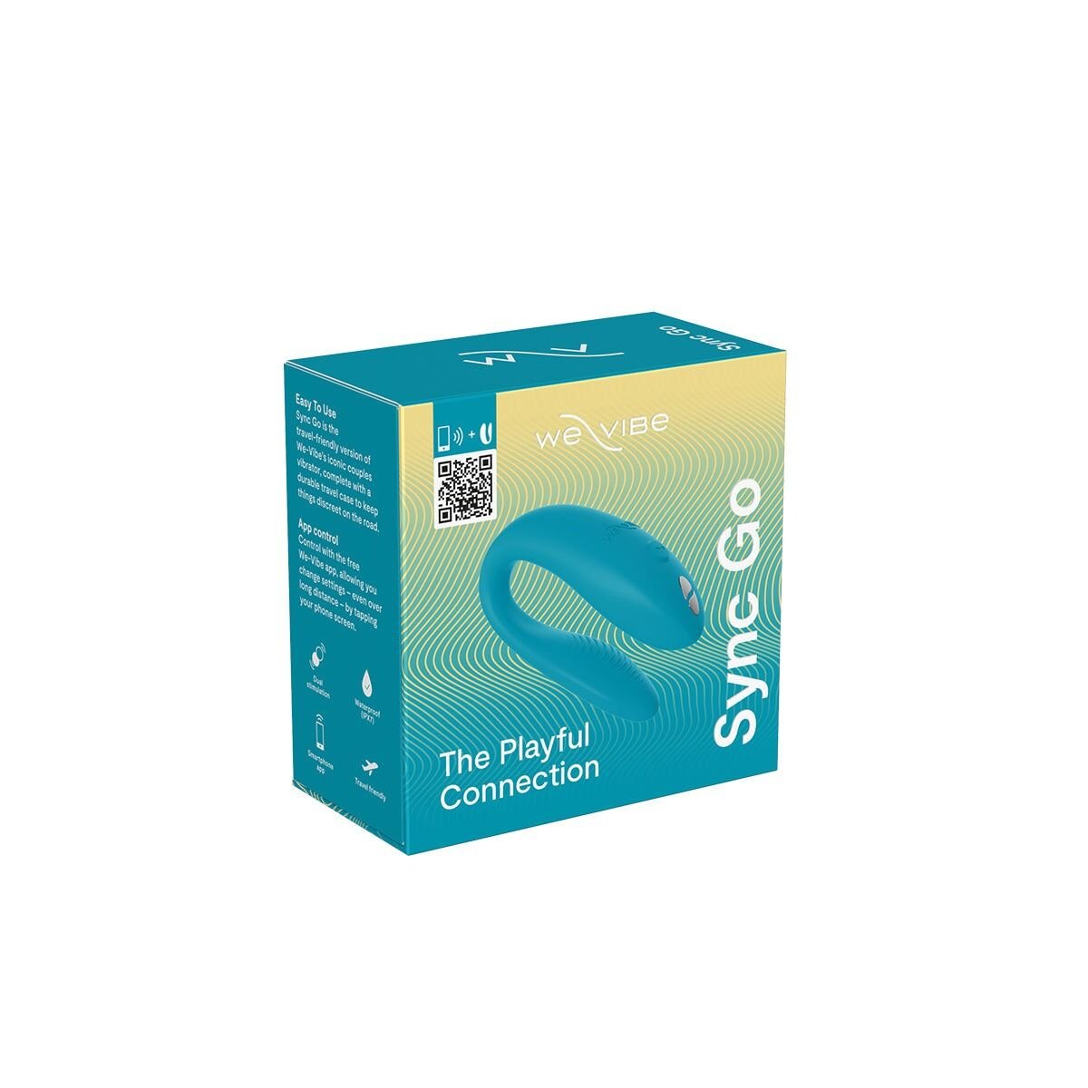 Смарт-вібратор для пар We-Vibe Sync GO Turquoise, тревел-кейс - Зображення 11