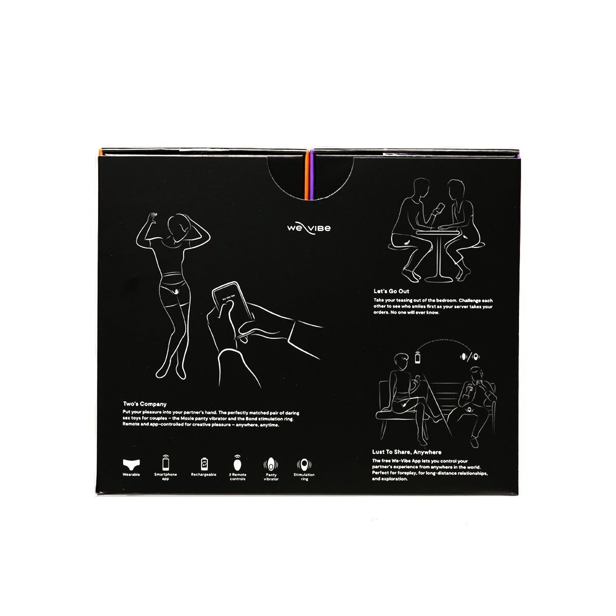 Набір We-Vibe Tease Us Set (смарт-вібратор у трусики Moxie+ & смарт-віброкільце під одяг Bond) - Зображення 10