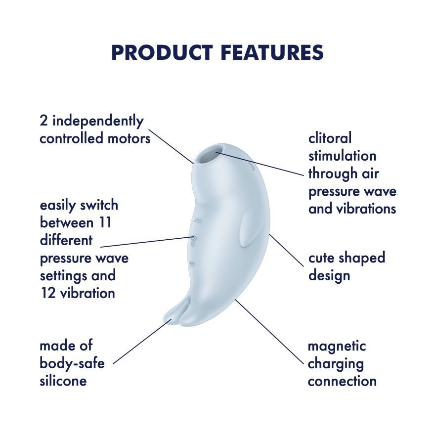 Вакуумний кліторальний стимулятор з вібрацією Satisfyer Seal You Soon, 2 незалежні мотори - Зображення 6