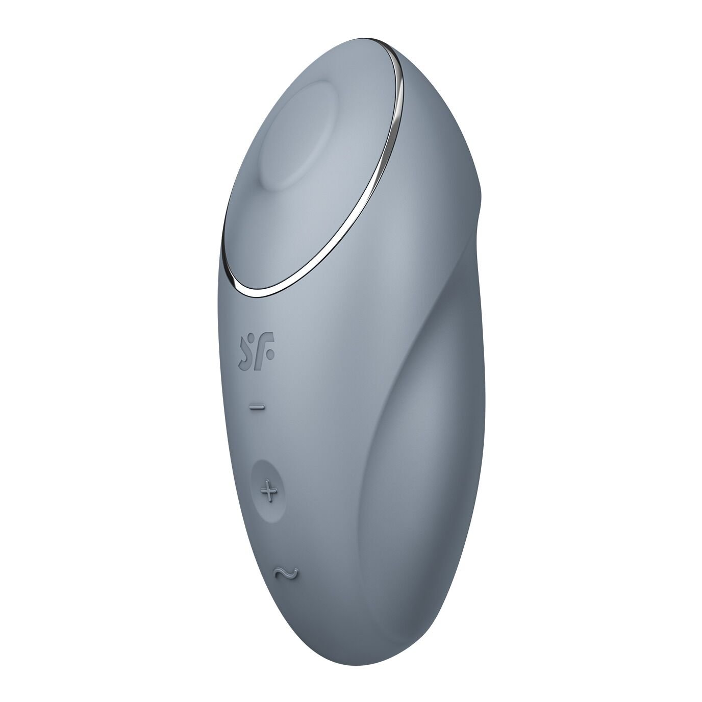 Вібростимулятор-пульсатор Satisfyer Tap & Climax 1 Bluegrey, ефект постукування пальцем, 2 мотори - Зображення 4