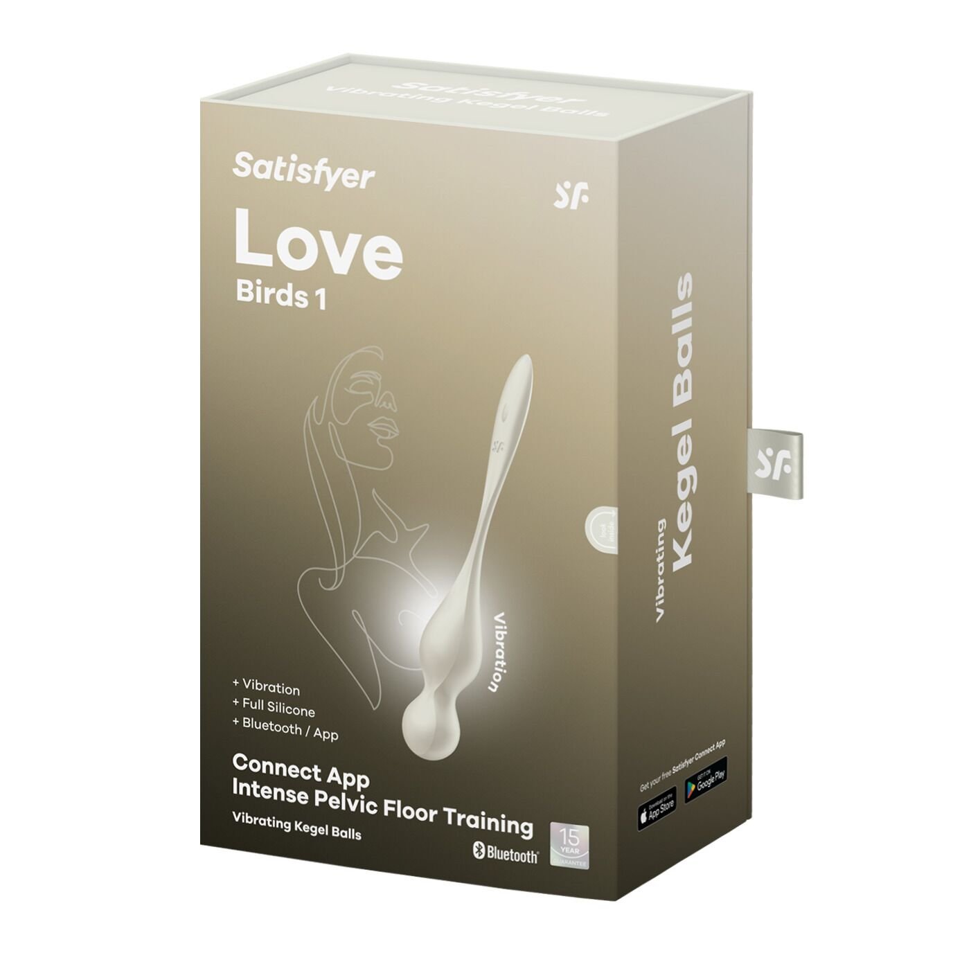 Вагінальні смарт-кульки з вібрацією Satisfyer Love Birds 1 Connect App White, 78 г - Зображення 7