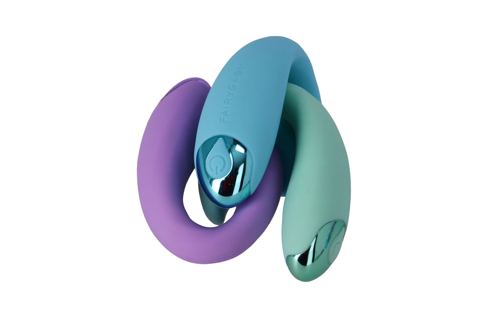Вібратор для пар FairyGasm PleasureBerry blue, зарядний кейс, пульт ДК - Зображення 12