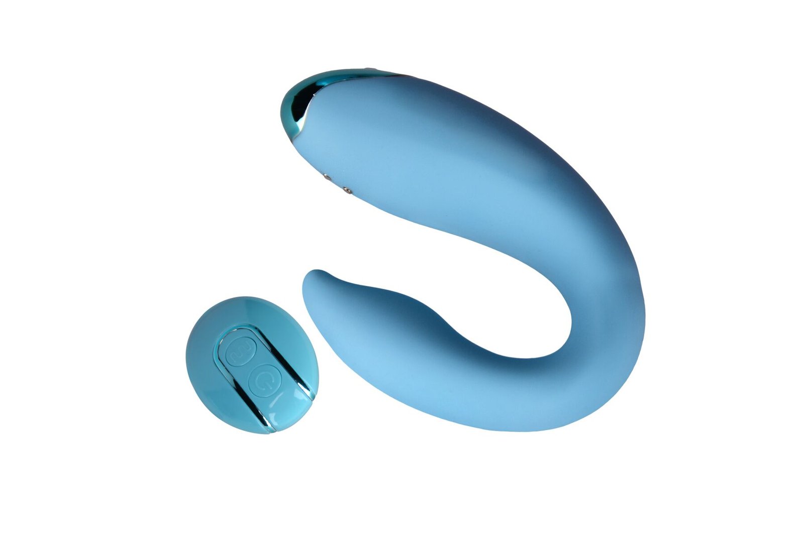 Вібратор для пар FairyGasm PleasureBerry blue, зарядний кейс, пульт ДК - Зображення 7