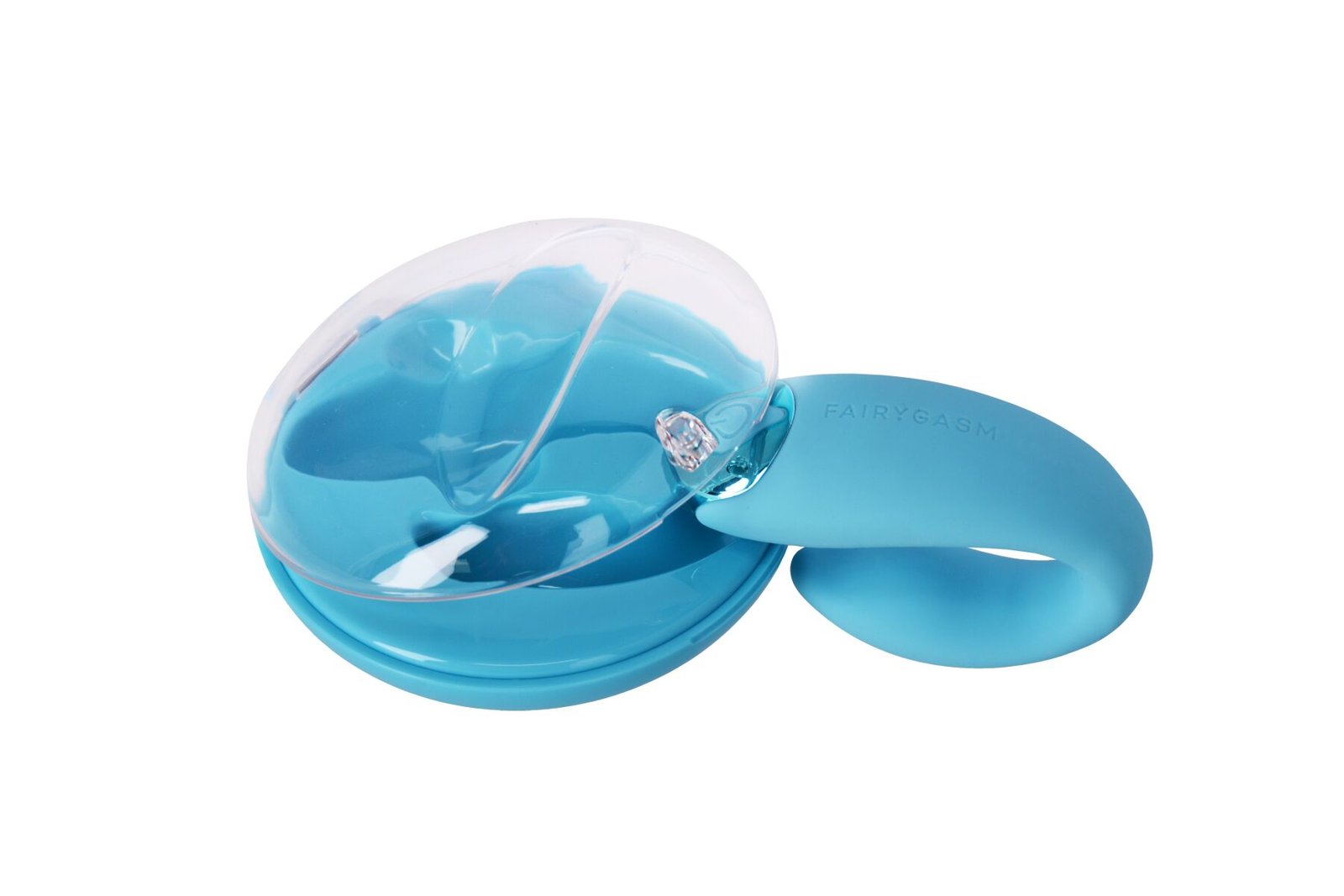 Вібратор для пар FairyGasm PleasureBerry blue, зарядний кейс, пульт ДК - Зображення 5