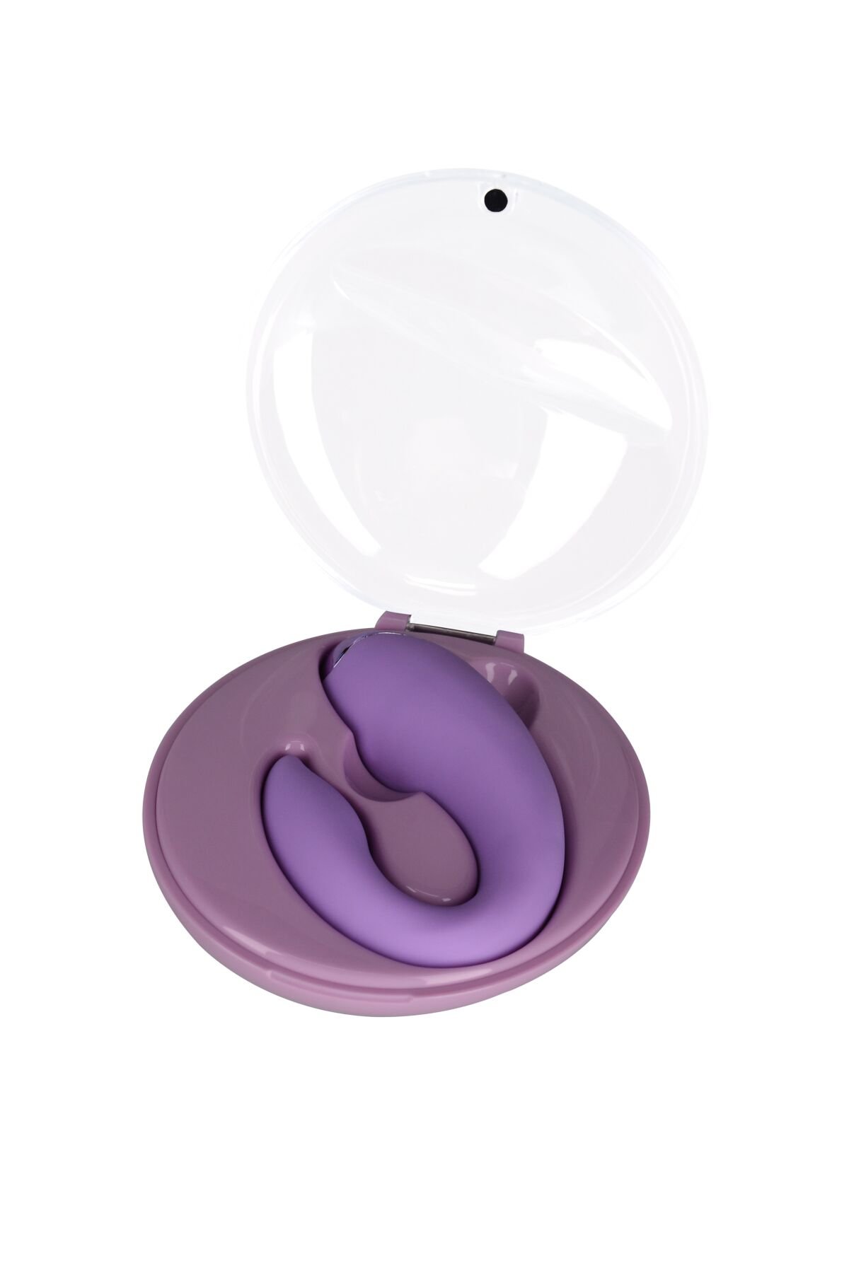 Вібратор для пар FairyGasm PleasureBerry violet, зарядний кейс, пульт ДК - Зображення 3