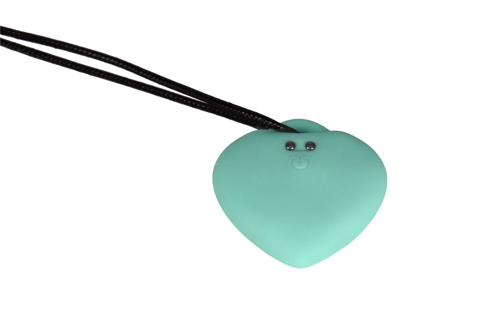 Мінівібратор «Сердечко» FairyGasm PleasureStone green, 9 режимів, на шнурку - Зображення 3