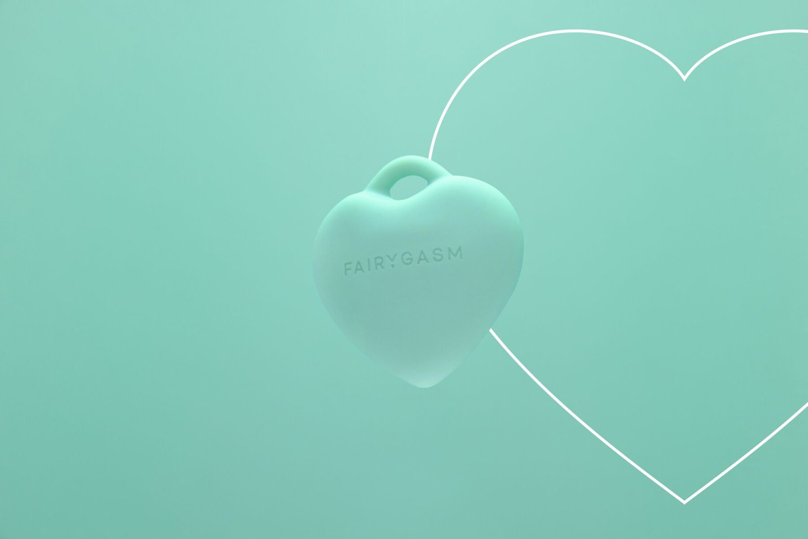 Мінівібратор «Сердечко» FairyGasm PleasureStone green, 9 режимів, на шнурку - Зображення 5