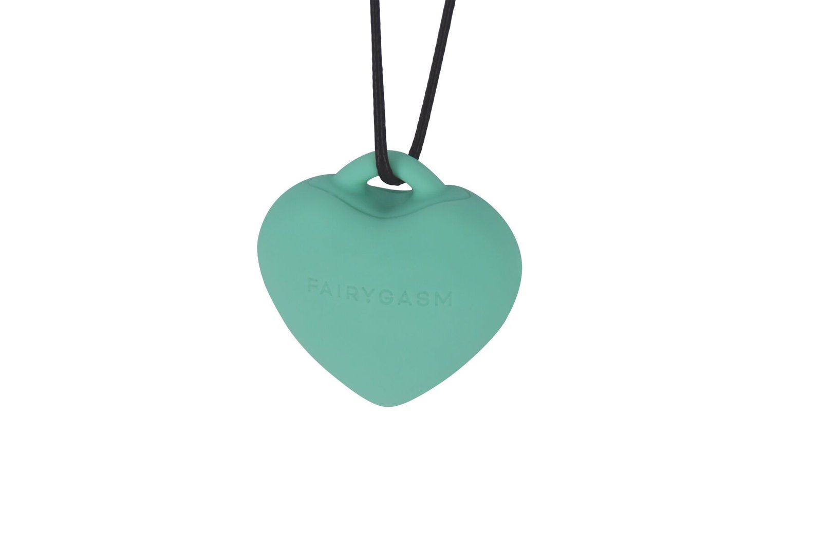 Мінівібратор «Сердечко» FairyGasm PleasureStone green, 9 режимів, на шнурку - Зображення 4