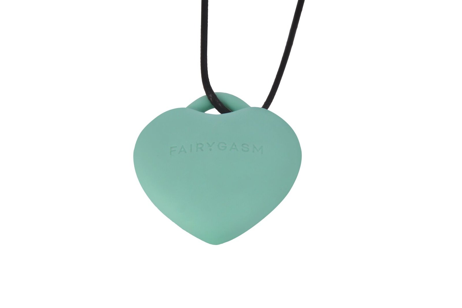 Мінівібратор «Сердечко» FairyGasm PleasureStone green, 9 режимів, на шнурку - Зображення 2