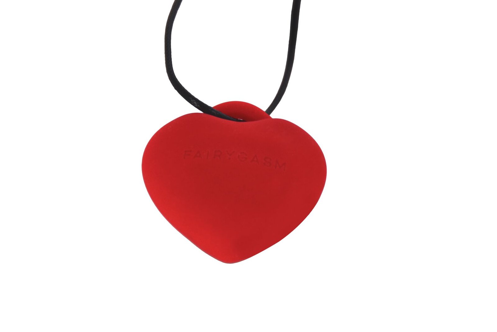 Мінівібратор «Сердечко» FairyGasm PleasureStone red, 9 режимів, на шнурку - Зображення 2