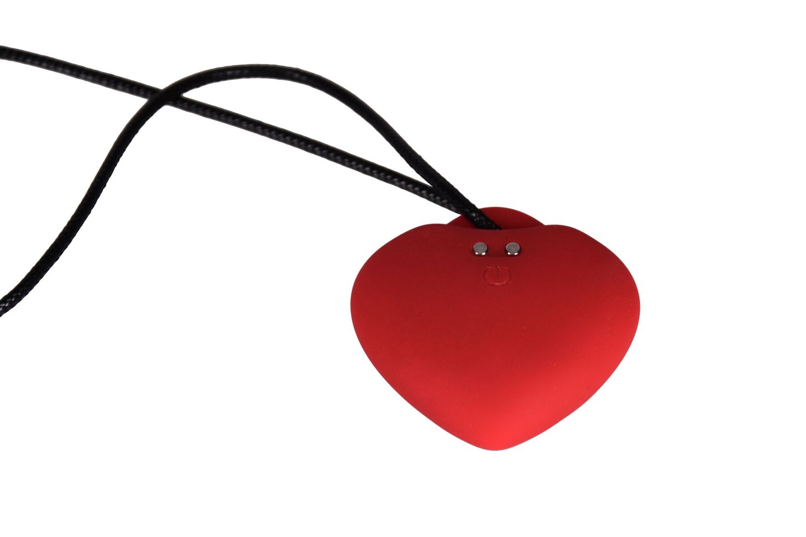 Мінівібратор «Сердечко» FairyGasm PleasureStone red, 9 режимів, на шнурку - Зображення 3