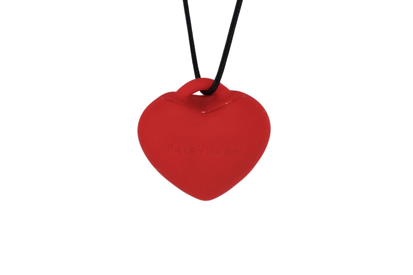 Мінівібратор «Сердечко» FairyGasm PleasureStone red, 9 режимів, на шнурку - Зображення 4