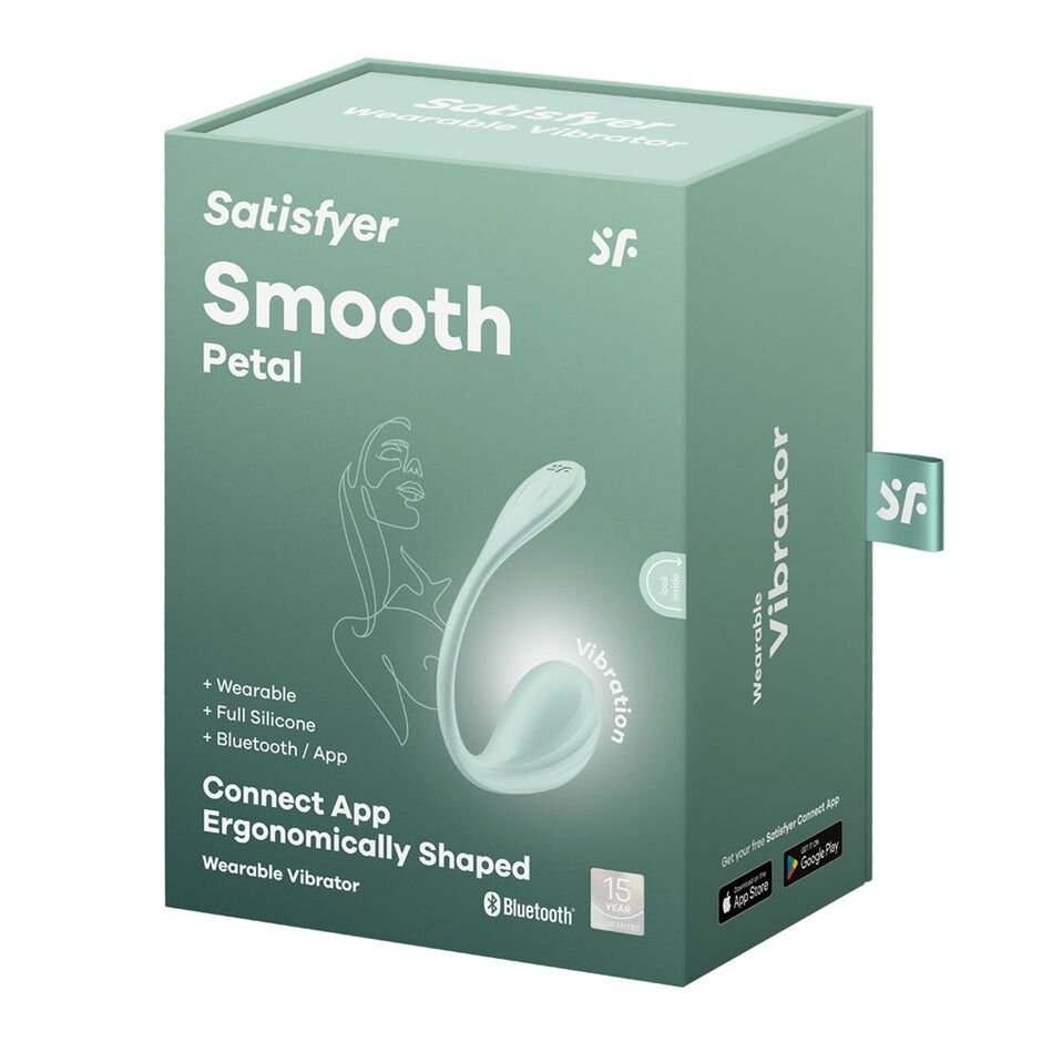 Смарт-віброяйце Satisfyer Smooth Petal Connect App Mint - Зображення 9