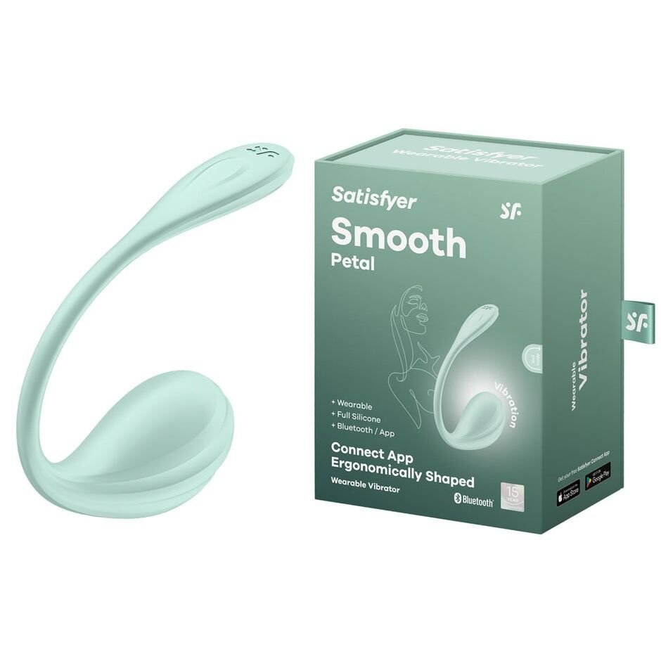 Смарт-віброяйце Satisfyer Smooth Petal Connect App Mint - Зображення 8