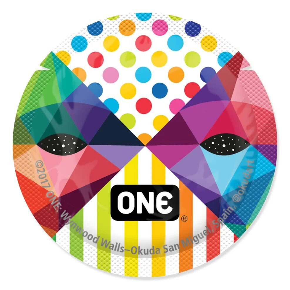 Набір презервативів ONE Classic Select Artist Collection, 100 шт, зі змазкою, паковання-тубус - Зображення 6