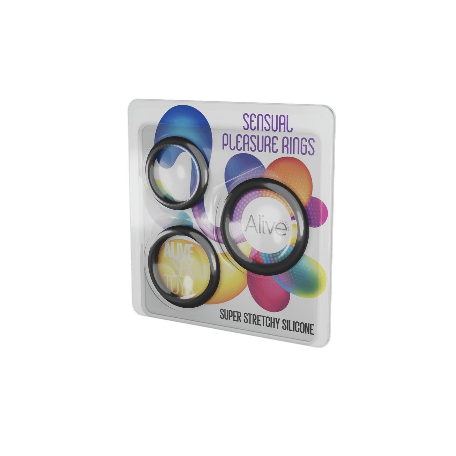 Набір ерекційних кілець Alive Sensual Pleasure Rings - Зображення 4