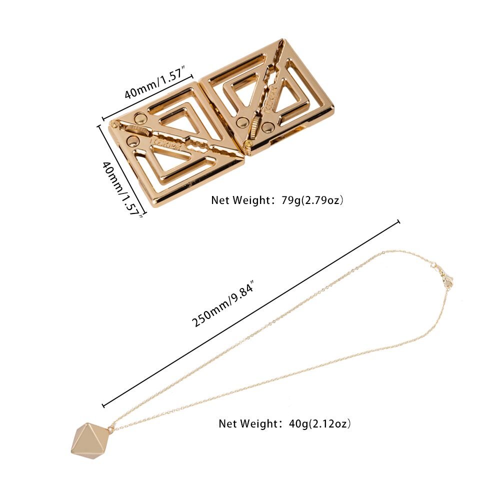 Затискачі для сосків з важкою підвіскою LOCKINK Adjustable Nipple Clamps with Heavy Pendant - Golden - Зображення 10