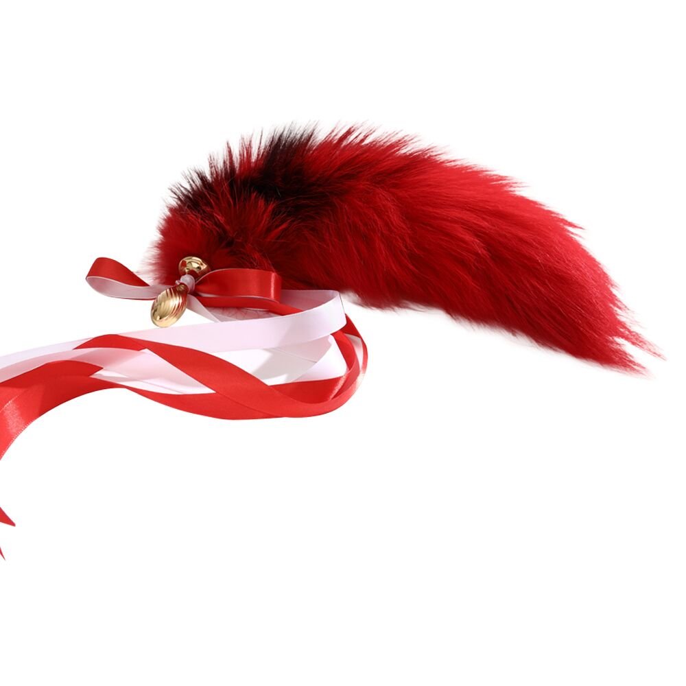 Анальна пробка з хвостом лисиці LOCKINK SEVANDA Red Vixen Set with Pear-shape Plug - Зображення 4