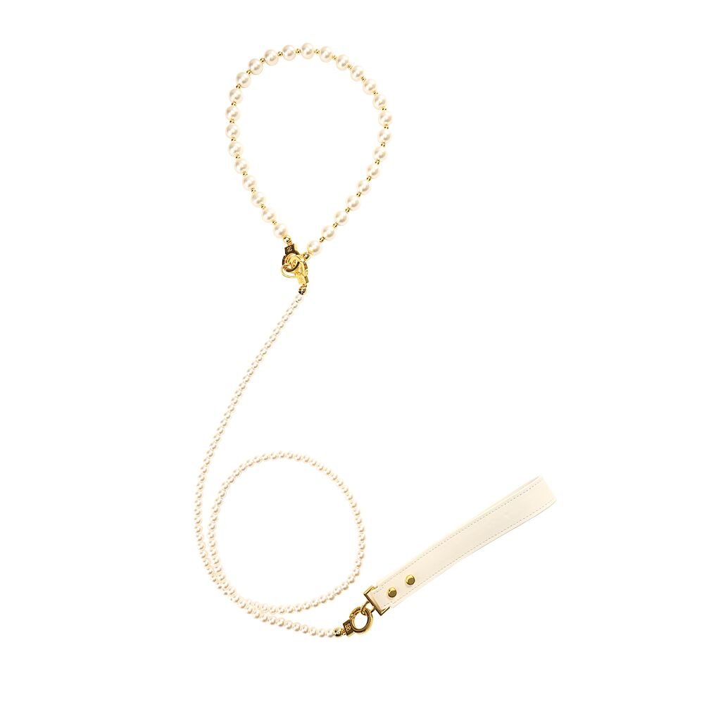 Перлинний нашийник з повідцем LOCKINK Pearl Collar & Leash Set - Зображення 2