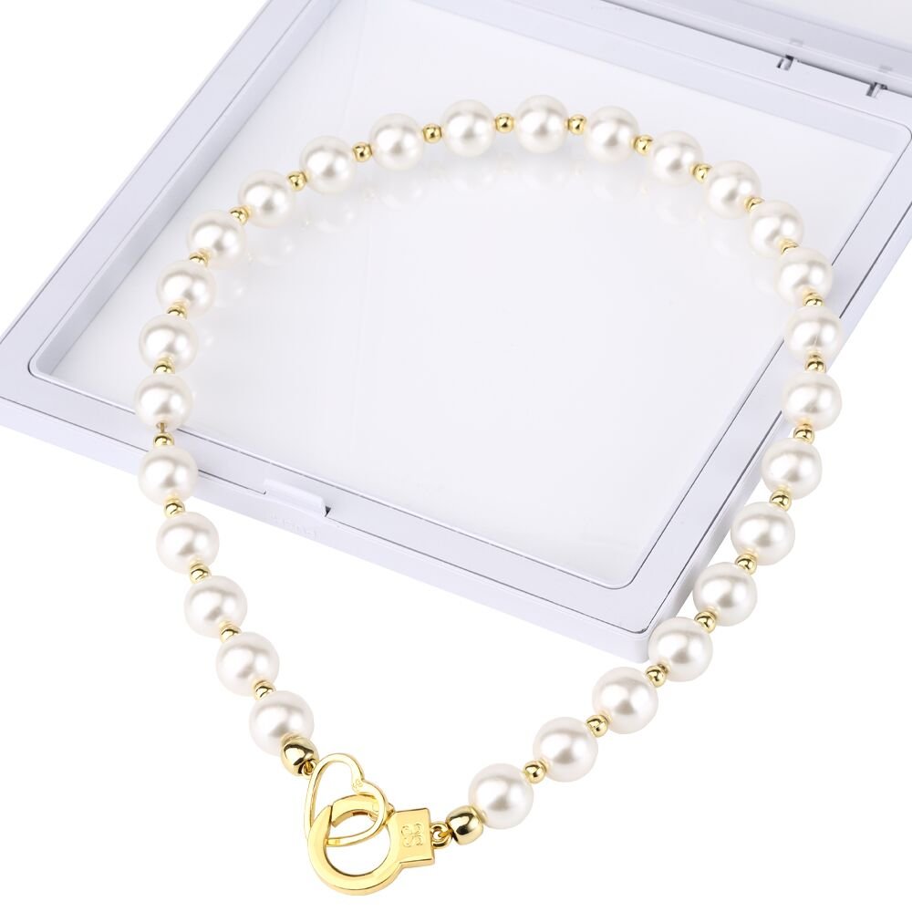 Перлинний нашийник з повідцем LOCKINK Pearl Collar & Leash Set - Зображення 5