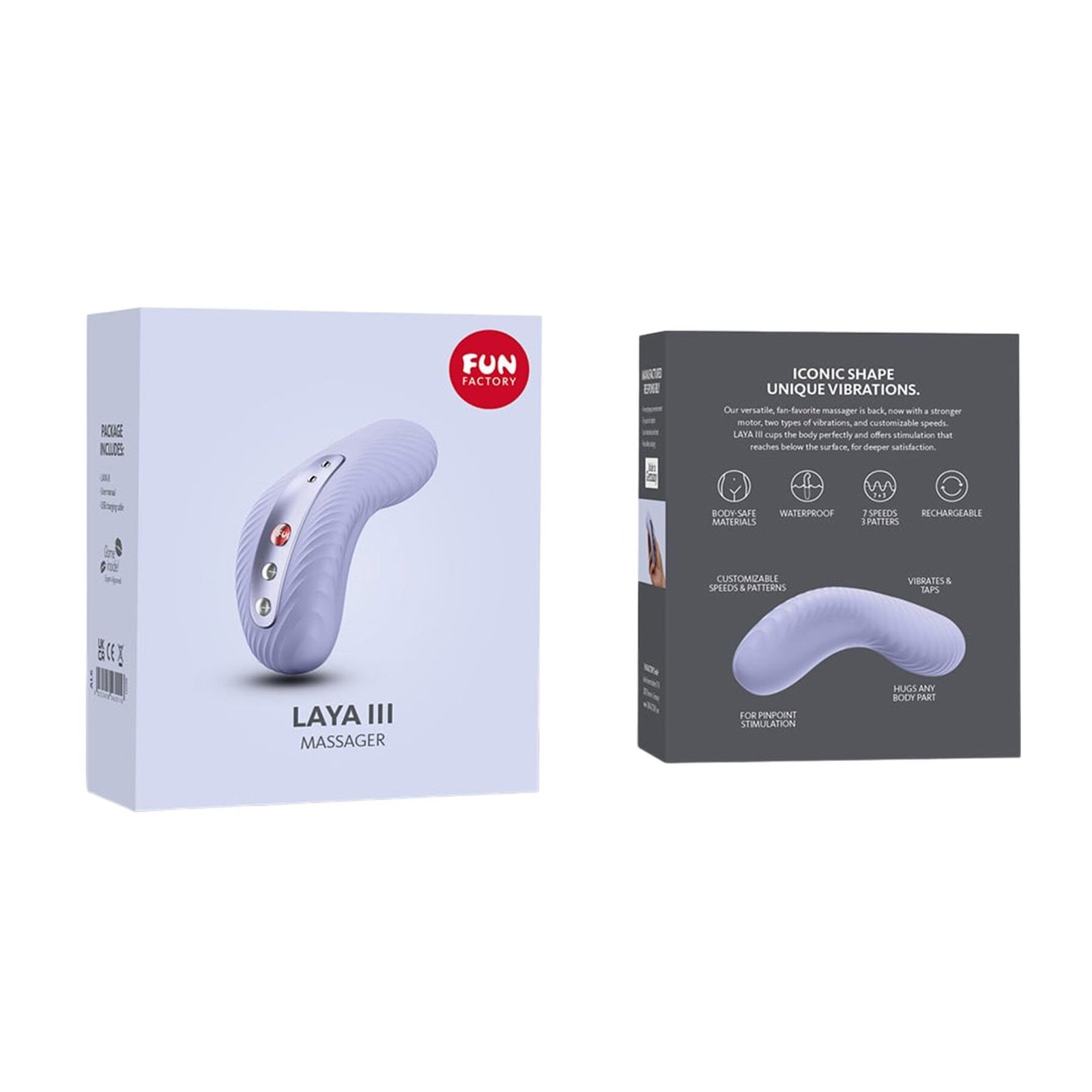 Накладний вібратор Fun Factory LAYA III soft violet, ефект постукування пальцем - Зображення 11