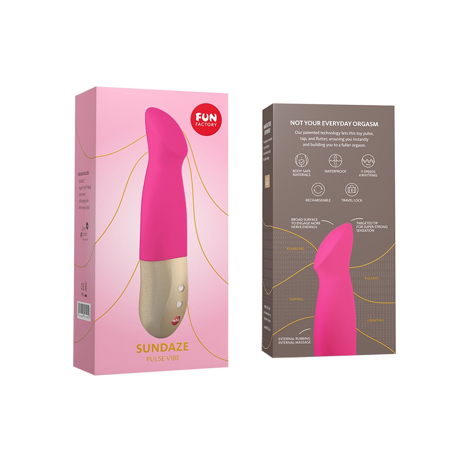 Вібратор-пульсатор Fun Factory SUNDAZE fuchsia pink - Зображення 8