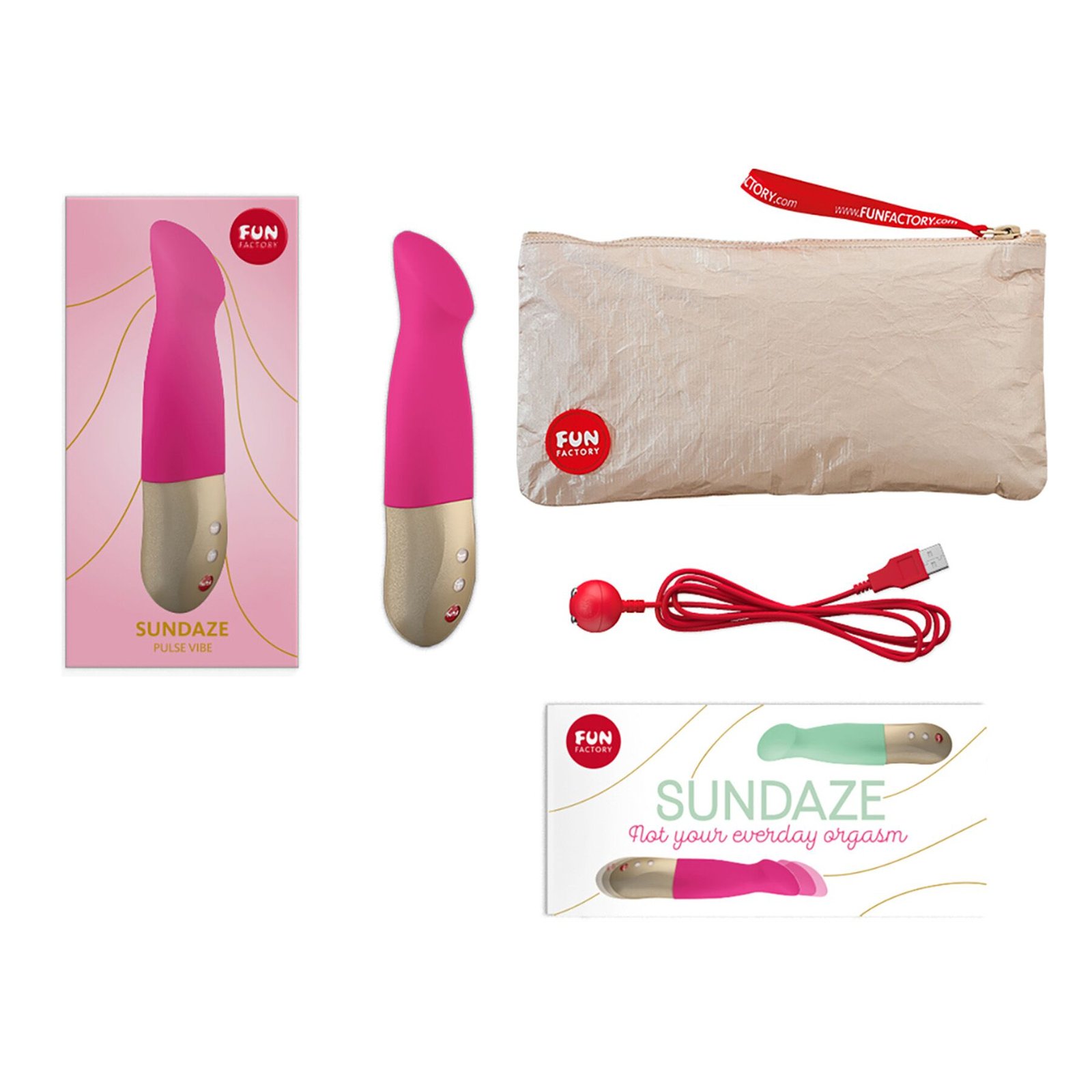 Вібратор-пульсатор Fun Factory SUNDAZE fuchsia pink - Зображення 7